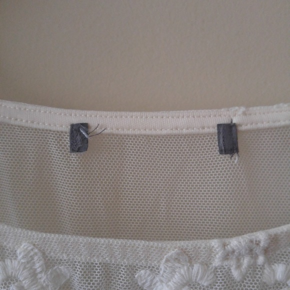 Sheer White Lace Top - Picture 5 of 6